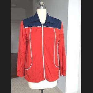 Retro Vintage 70s sports jacket. L